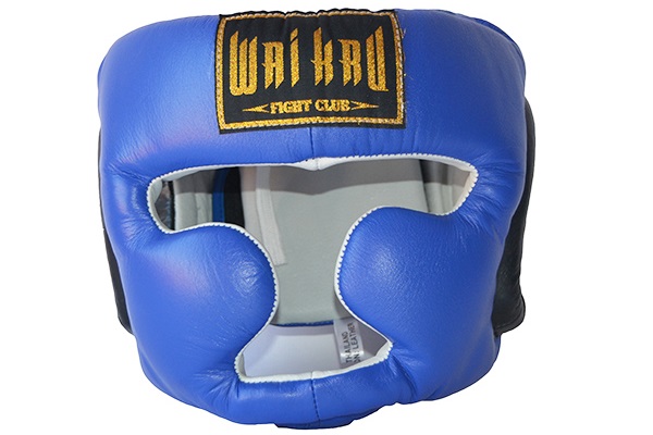 cascos pro piel muay thai wai kru azul cascos pro piel muay thai wai kru azul