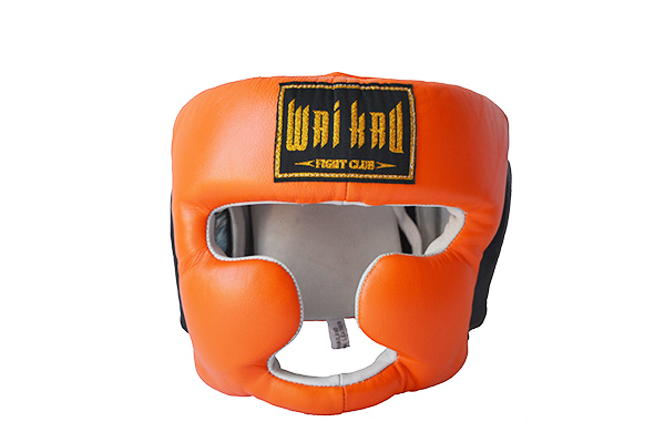 cascos pro piel muay thai wai kru naranja cascos pro piel muay thai wai kru naranja