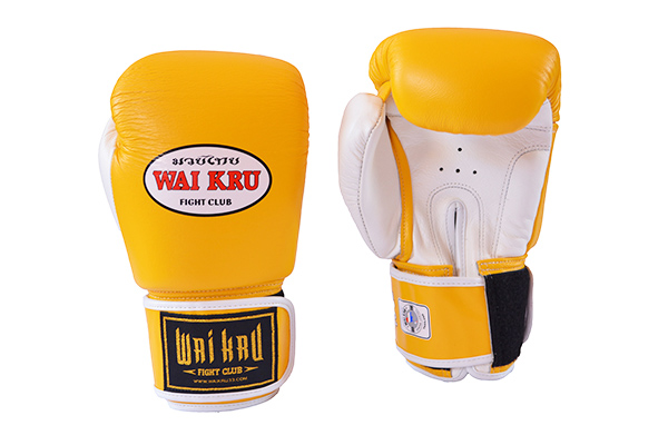 guante muay thai waikru amarillo guante muay thai waikru amarillo