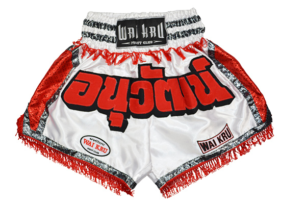 pantalón muay thai tradicional waikru blanco pantalón muay thai tradicional waikru blanco