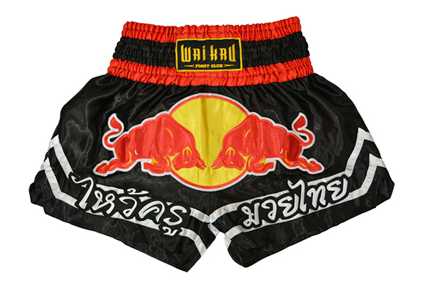 pantalón muay thai tradicional waikru negro cintura roja pantalón muay thai tradicional waikru negro cintura roja