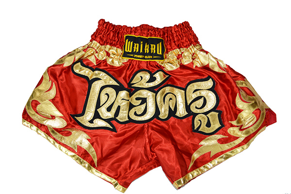 pantalón muay thai tradicional waikru rojo pantalón muay thai tradicional waikru rojo