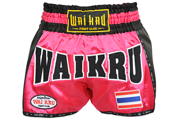 pantalón retro muay thai wai kru kevlar fucsia entero pantalón retro muay thai wai kru kevlar fucsia entero