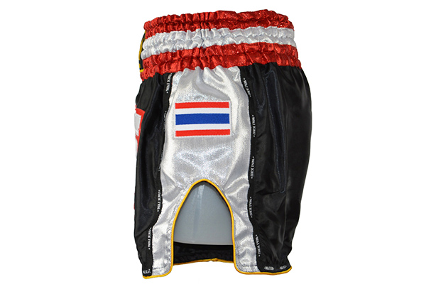 shorts retro muay thai wai kru saten negro lado shorts retro muay thai wai kru saten negro lado